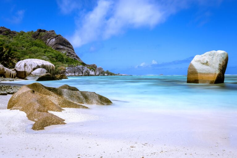 seychellen strand vakantie zonvakantie