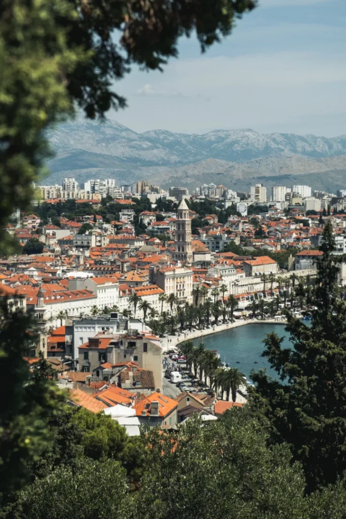 Uitzicht over Split in Kroatië